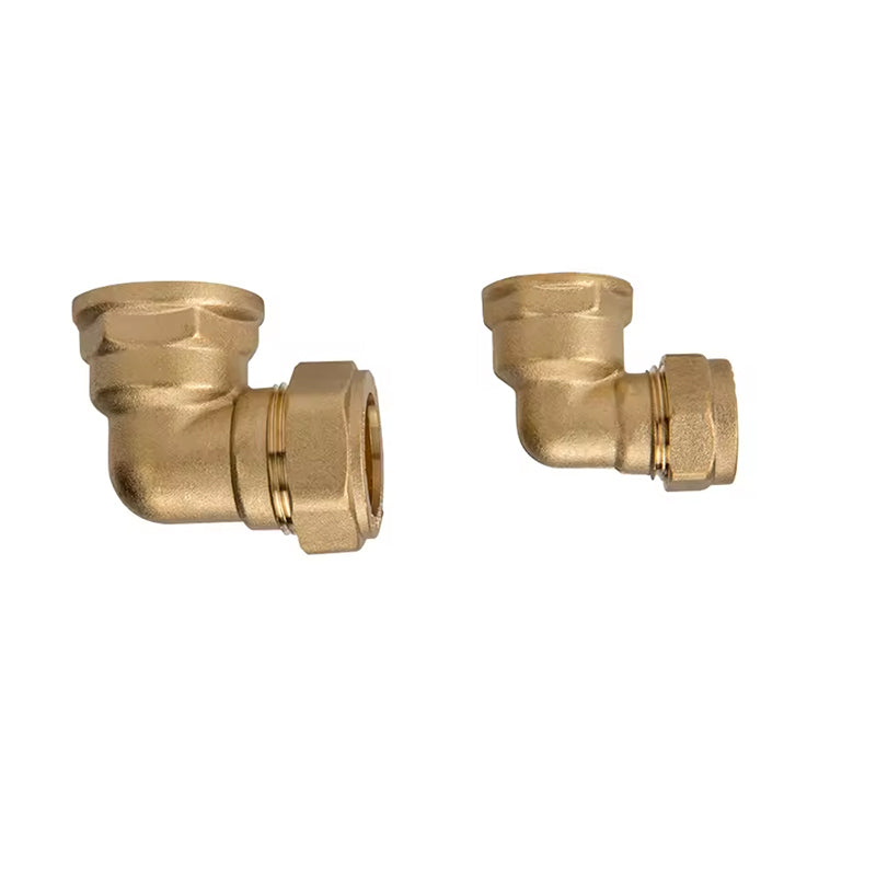 GerainFactory Making High Quality Female and Male Thread Brass Pipe Fittings 90 Degree Brass Elbow HX-8005